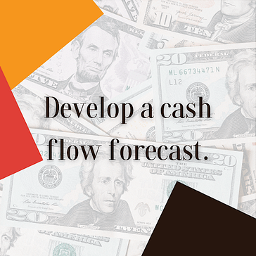develop a cash flow forecast