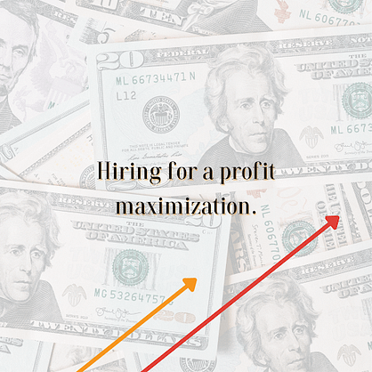 hiring for a profit maximization